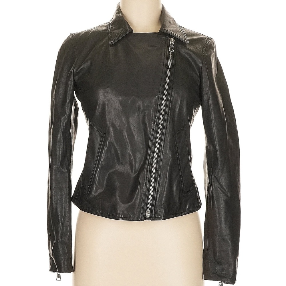 All Saints  Women's Black Leather Jacket